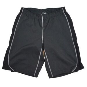QOR Men’s Padded Cycling‎ Shorts, Deep Charcoal Gray/Black - Size Small
